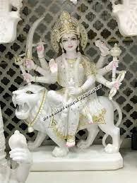 Marble Durga Statue 